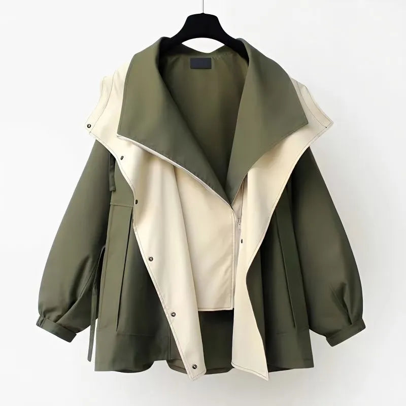 Scarlett™ | Elegant Cotton Trench Coat