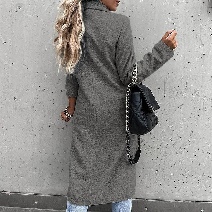 Margot™ | Double-Breasted Longline Tailored Coat