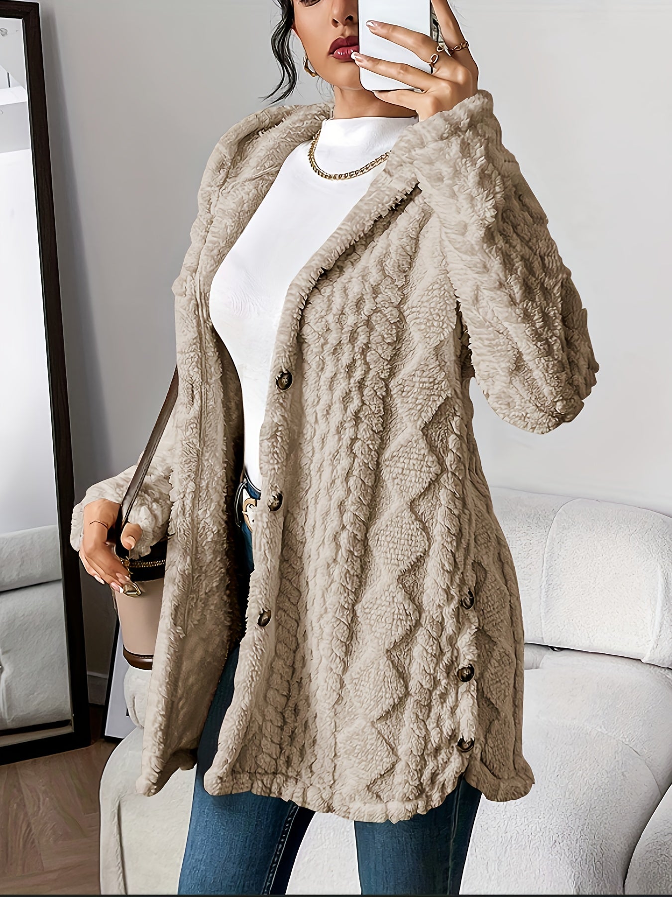 Fleur™ | Double Plush Cardigan, Comfortable Elegance