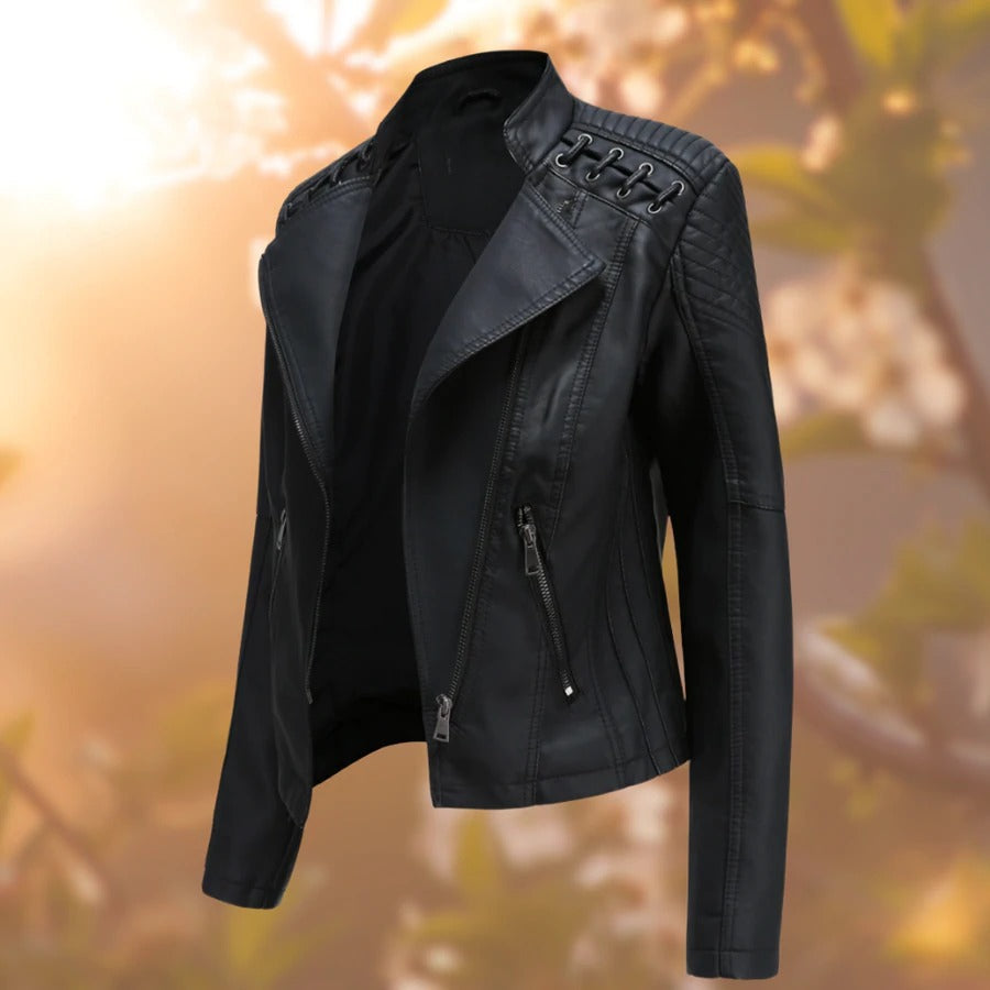 Veronica™ | Elegant Leather Jacket for Women