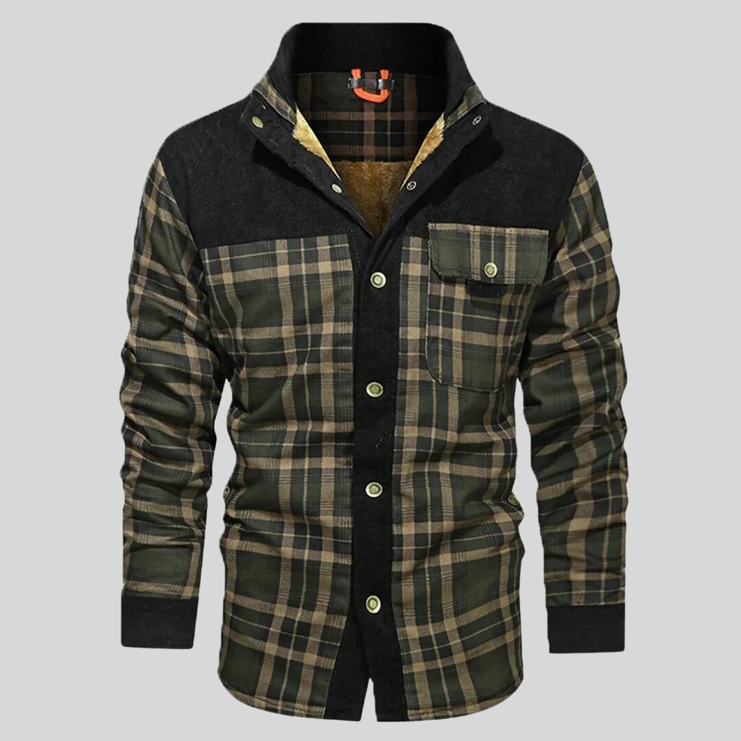 Bard™ | Sherpa-Lined Plaid Shirt Jacket