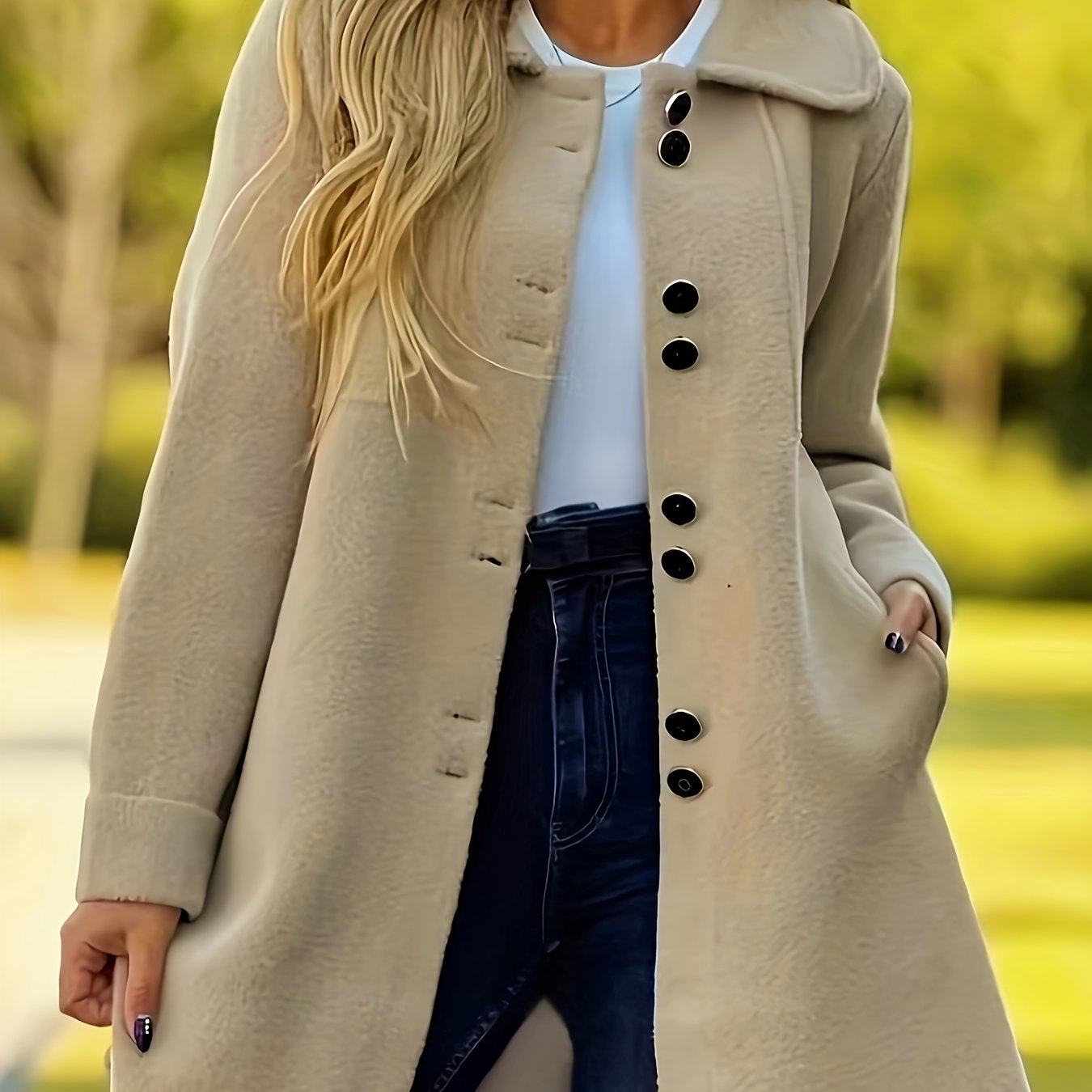 Loji™ | Elegant Mid-Length Coat