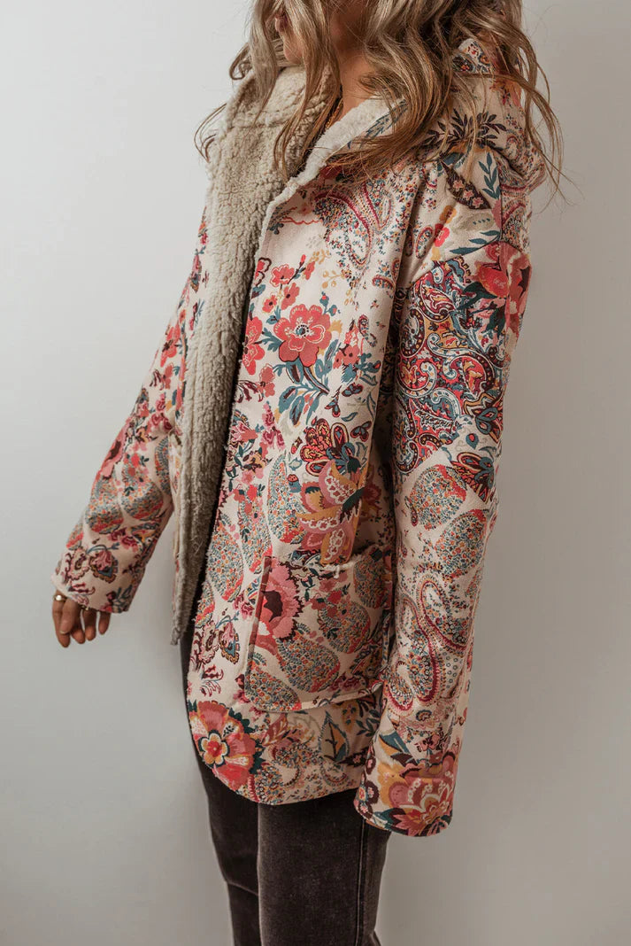 Jira™ | Double-Layered Paisley Pattern Jacket