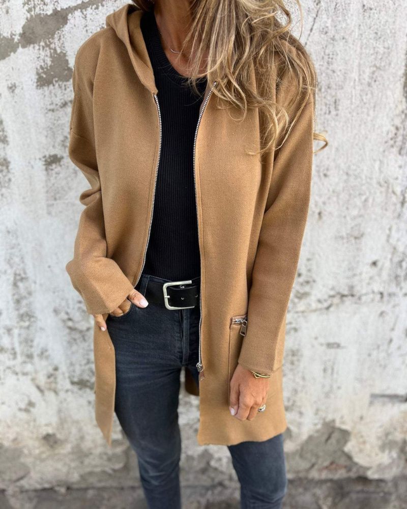 Alcatella™ | Elegant Long Sleeve Zip Cardigan