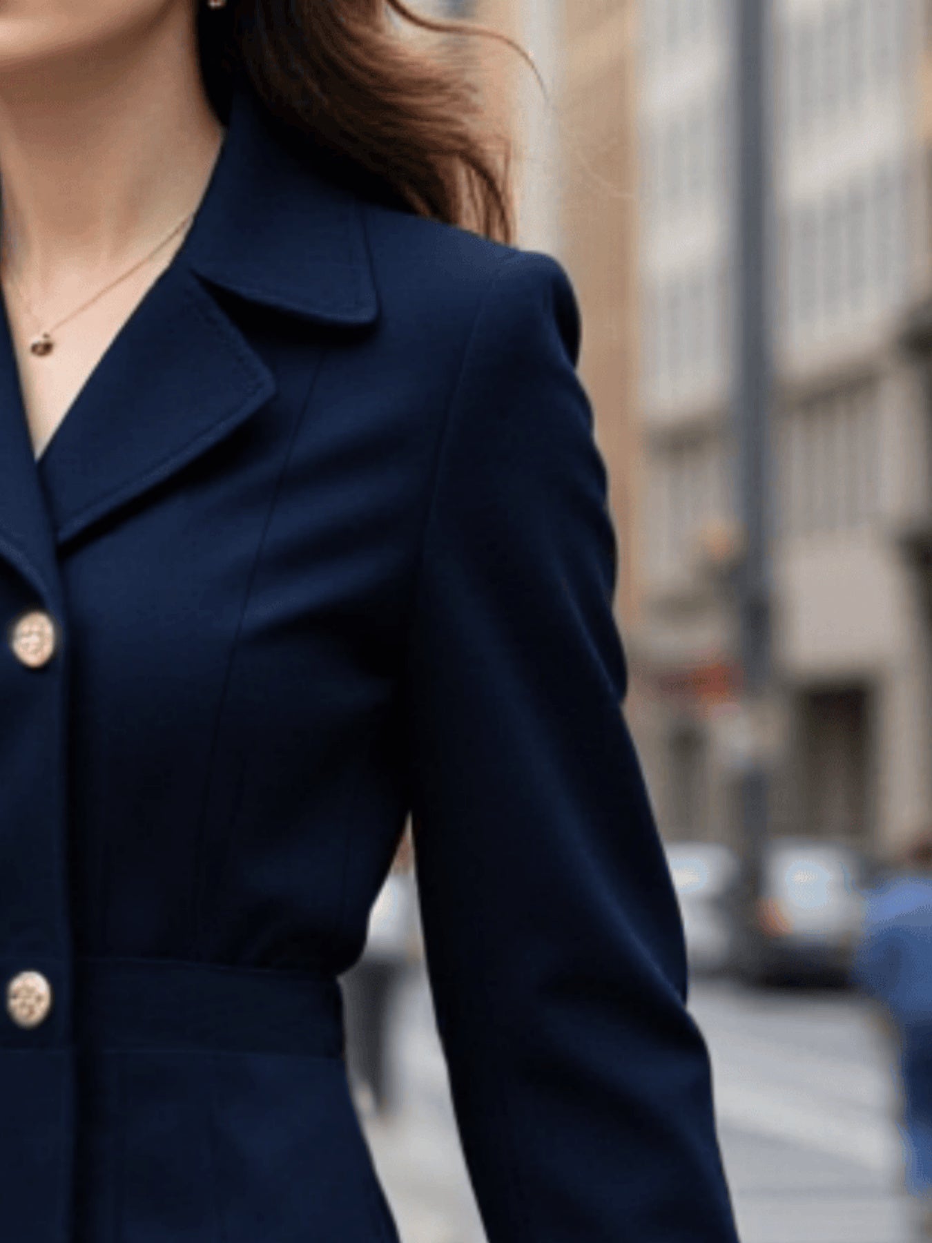 Suzette™ | Double-Breasted Fit-and-Flare Coat