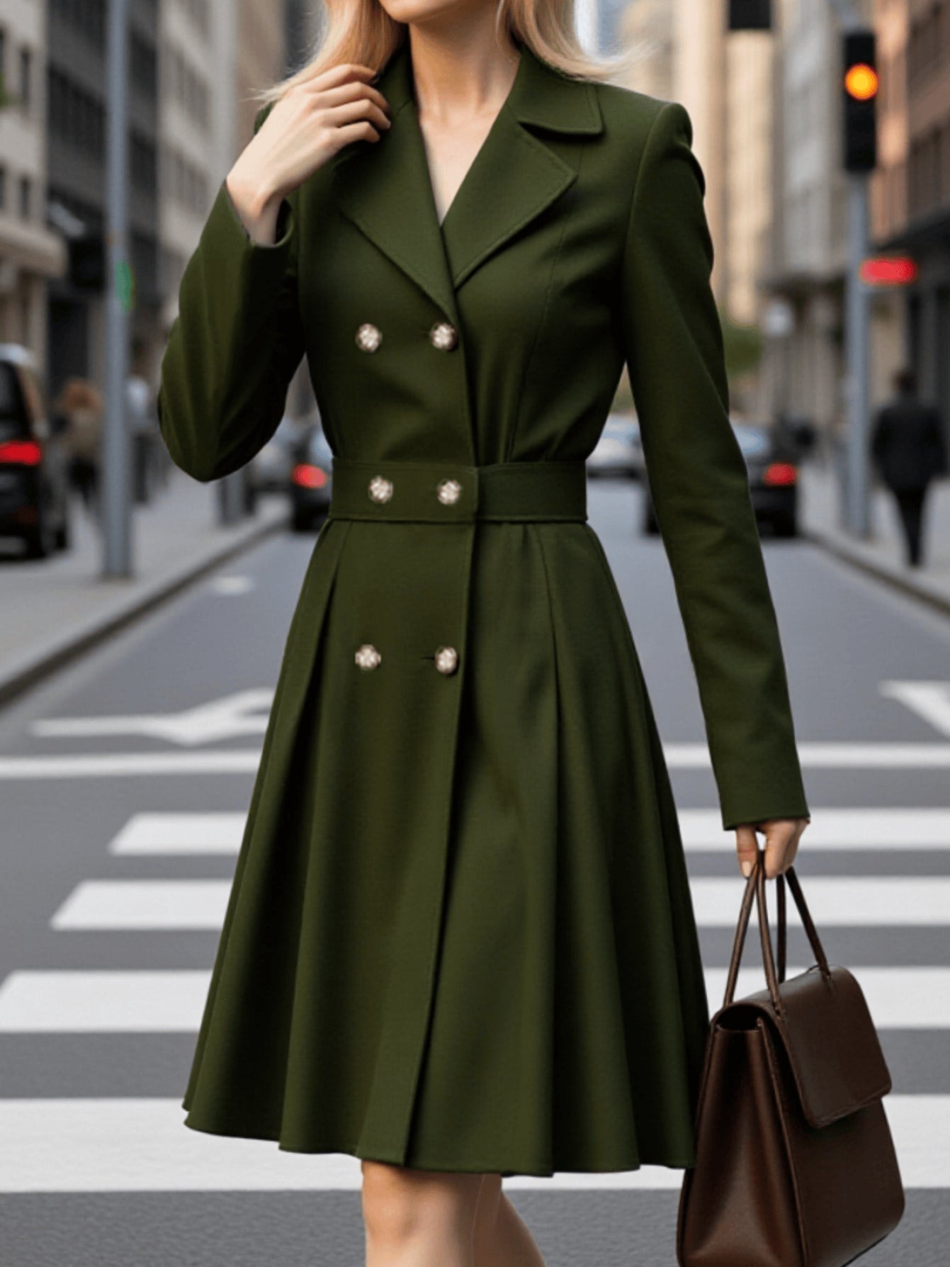 Suzette™ | Double-Breasted Fit-and-Flare Coat