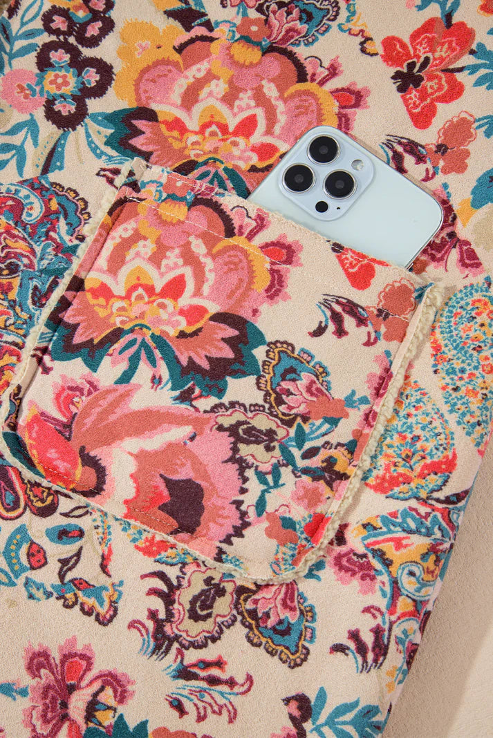 Jira™ | Double-Layered Paisley Pattern Jacket