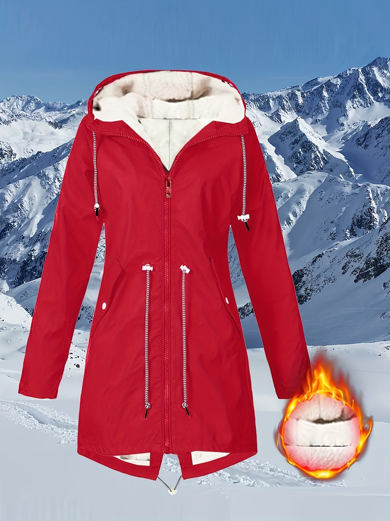 Teresa™ | Warm Fleece-Lined Waterproof Hooded Parka Coat