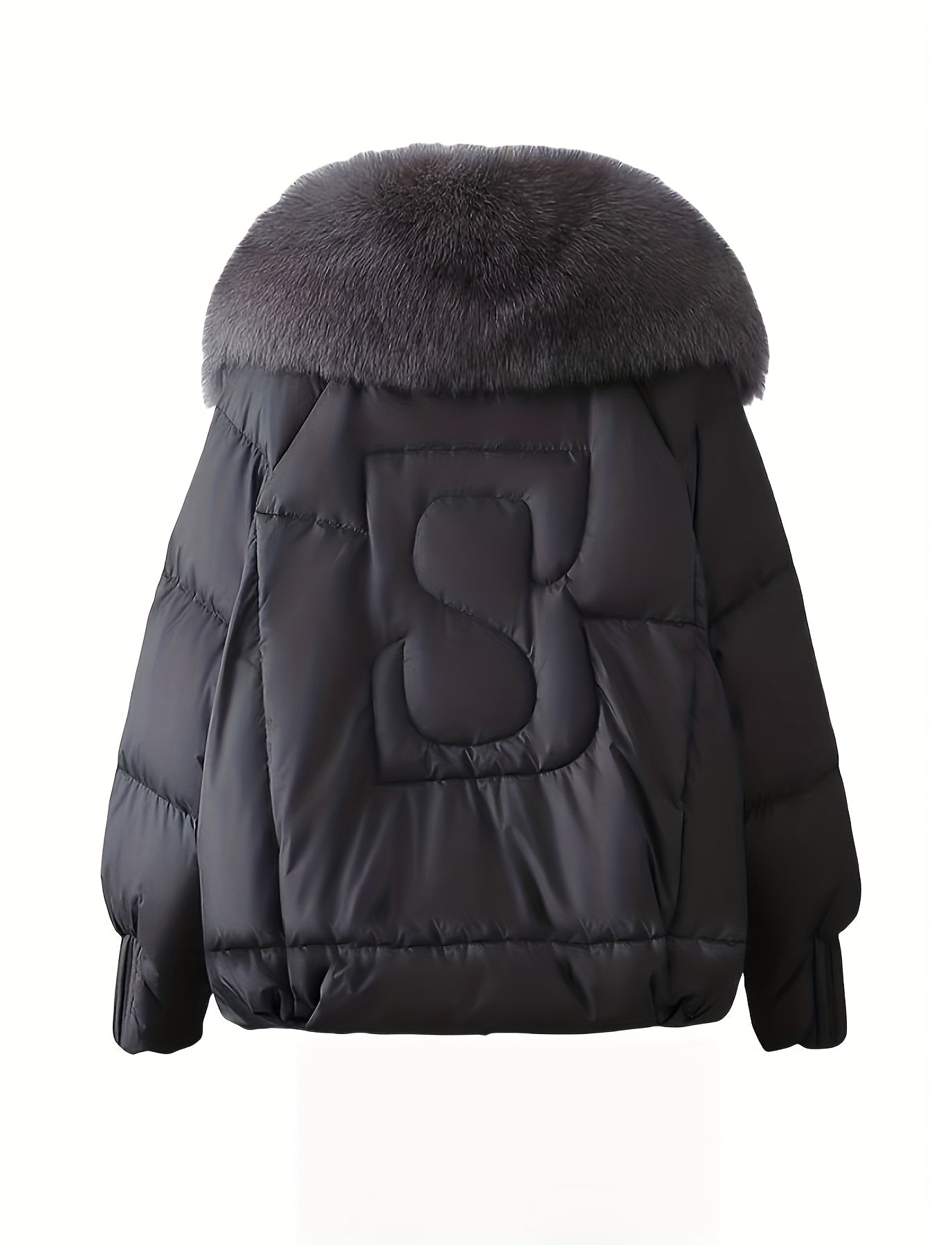Mireya™ | Cropped Faux-Fur Collar Puffer Jacket