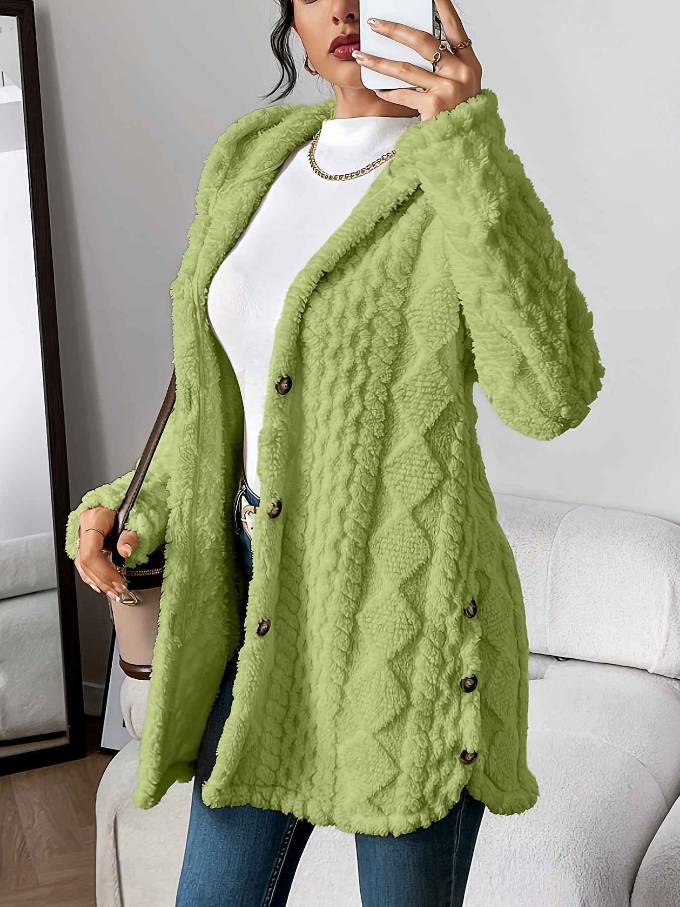 Fleur™ | Double Plush Cardigan, Comfortable Elegance