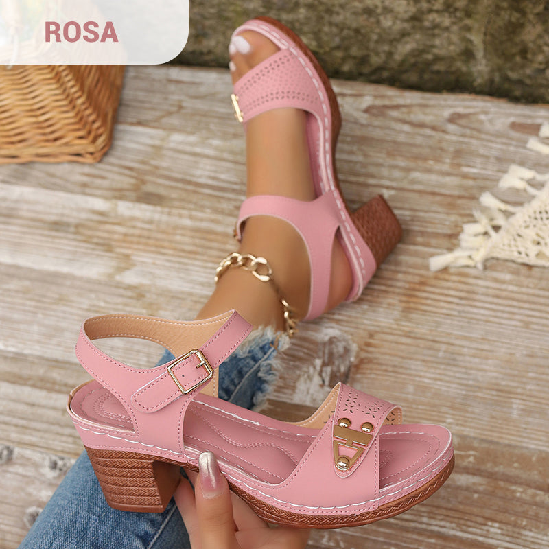 Gania™ | Elegant Block Heel Sandals