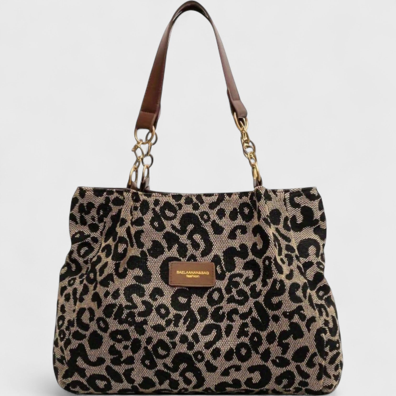 Naria™ | Elegant Leopard Canvas Shopping Bag