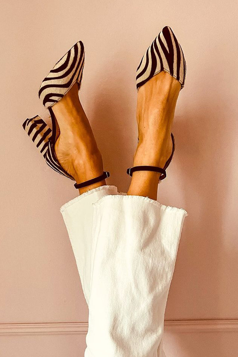 Zebrina™ | Elegant Mid-Heel Sandals