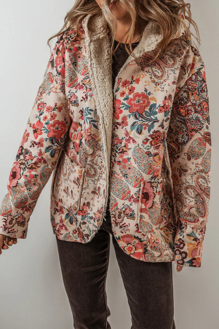 Jira™ | Double-Layered Paisley Pattern Jacket