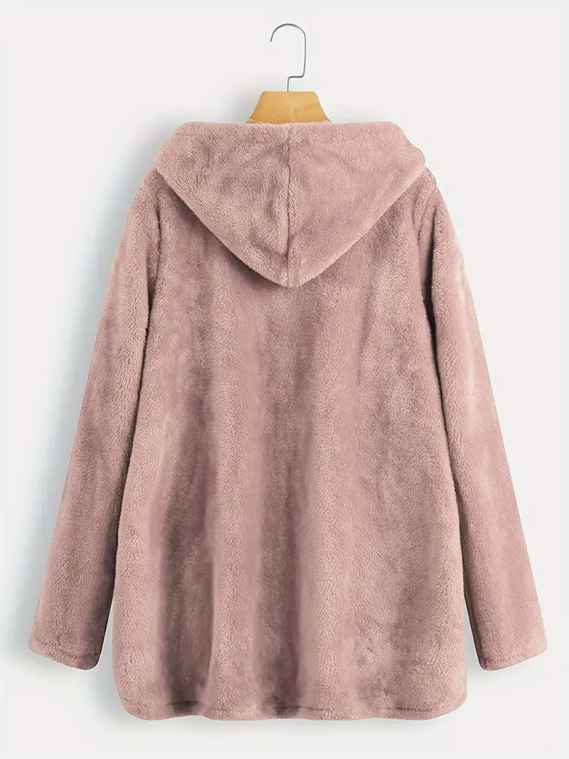 Amona™ | Hooded Plush Coat