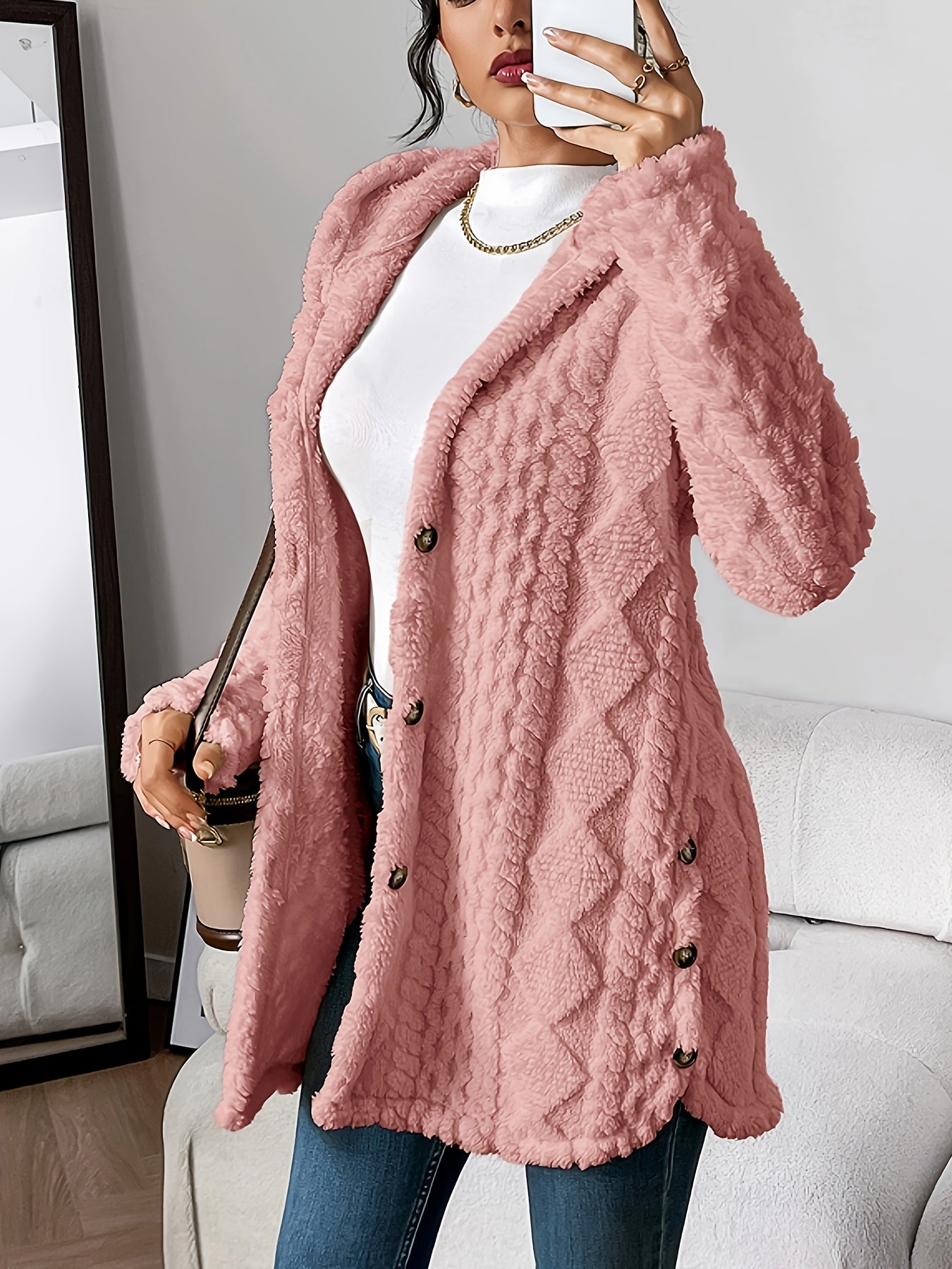 Fleur™ | Double Plush Cardigan, Comfortable Elegance