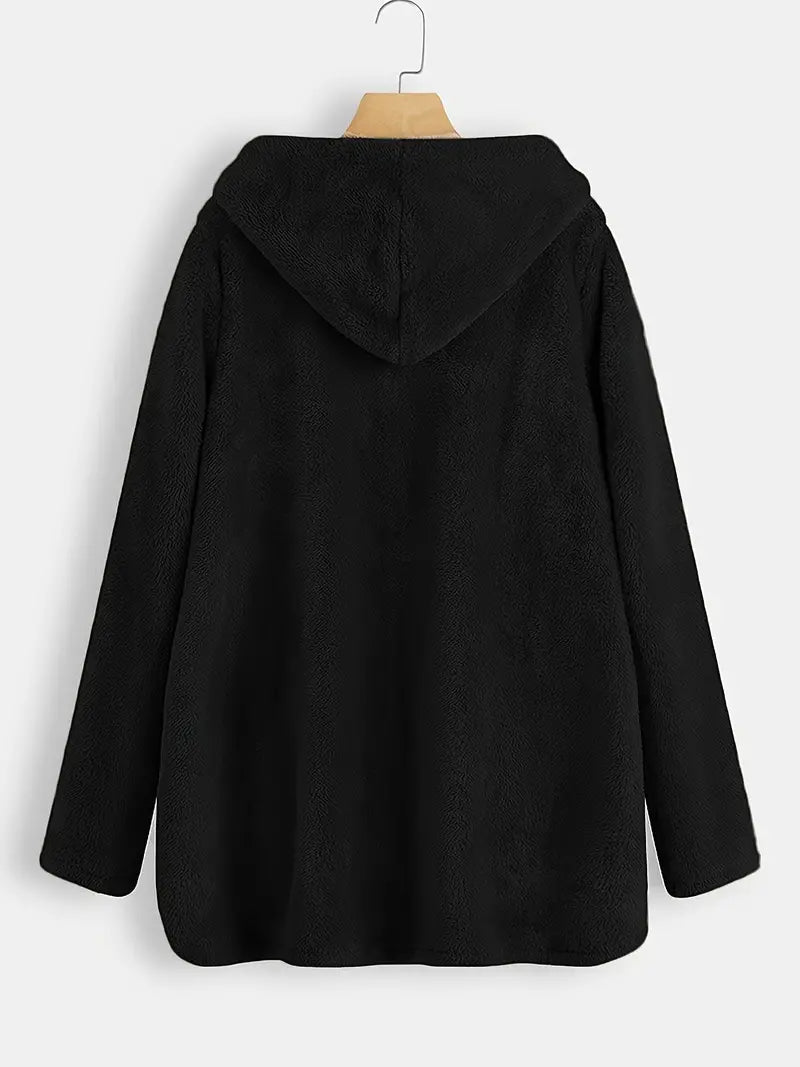 Amona™ | Hooded Plush Coat
