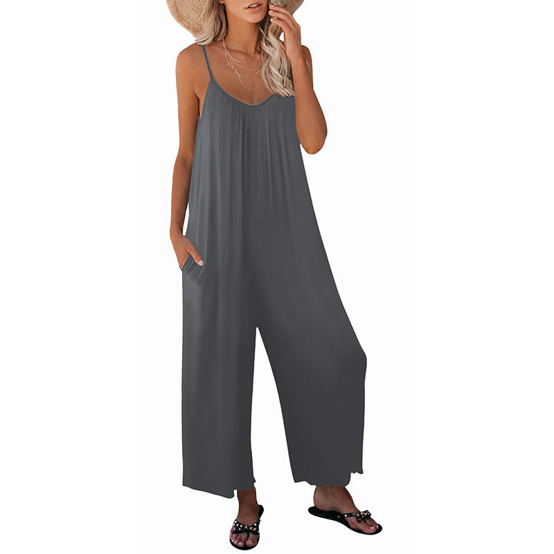 Rio™ | Elegant Flowy Jumpsuit with Pockets