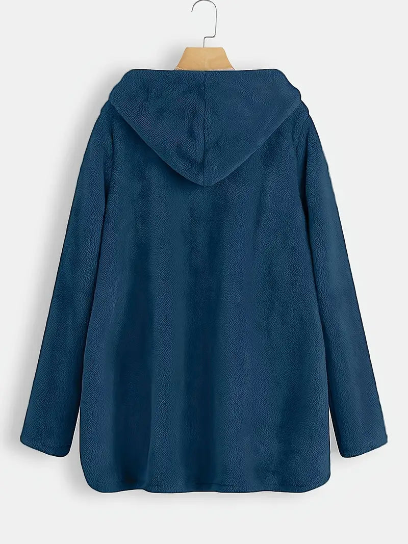 Amona™ | Hooded Plush Coat