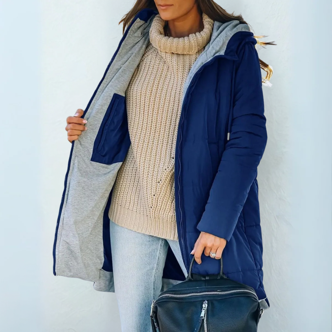 Giselle™ | Hooded Quilted Longline Puffer Coat