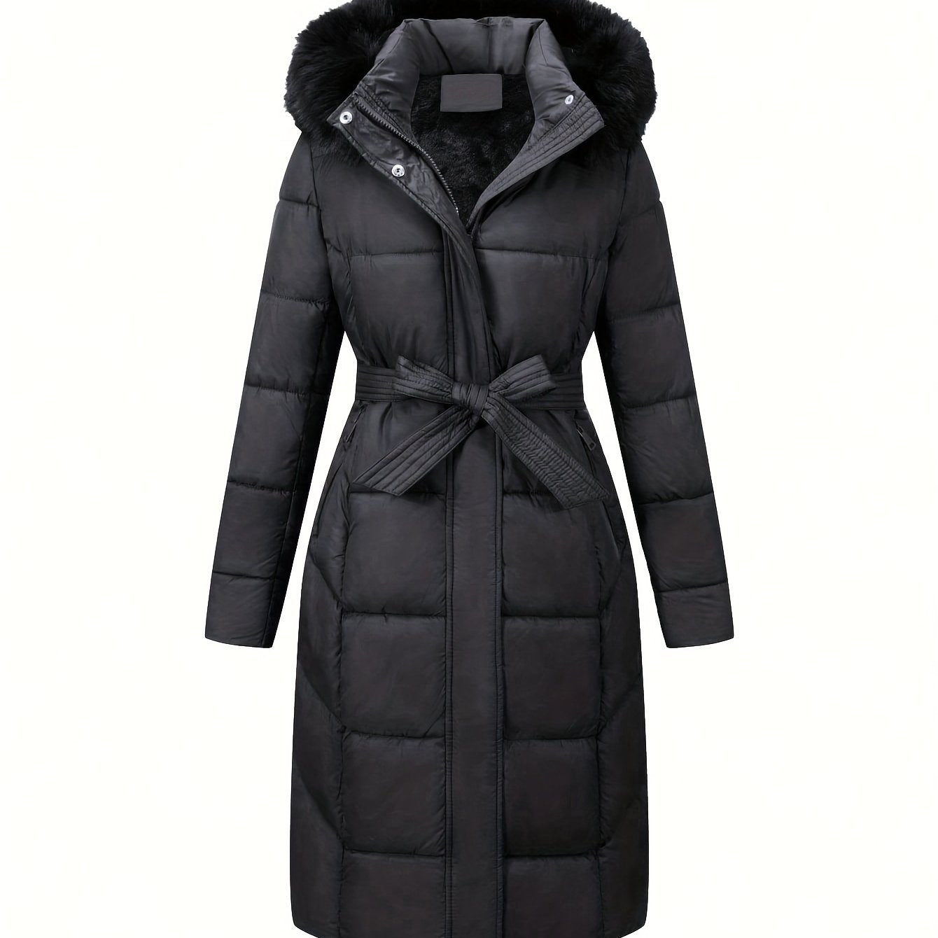 Mara™ | Elegant Mid-Length Coat with Hood
