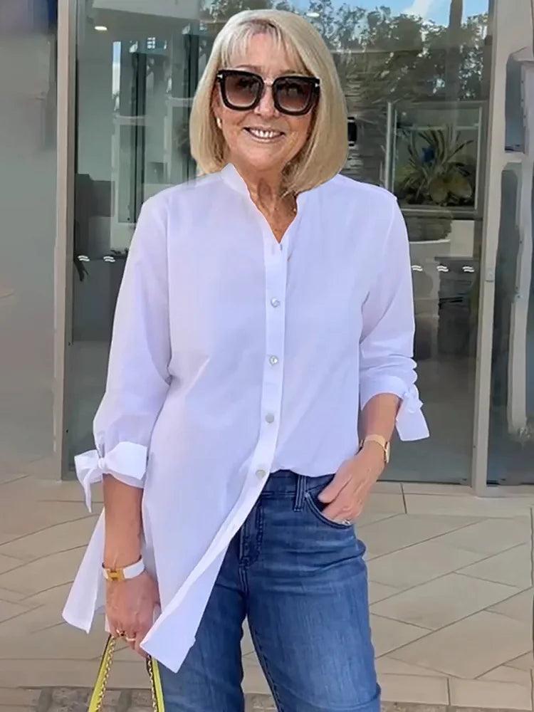 Tina™ | Flared Cotton Shirt Jacket