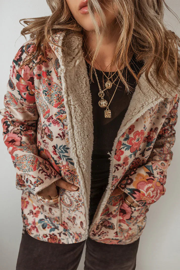 Jira™ | Double-Layered Paisley Pattern Jacket