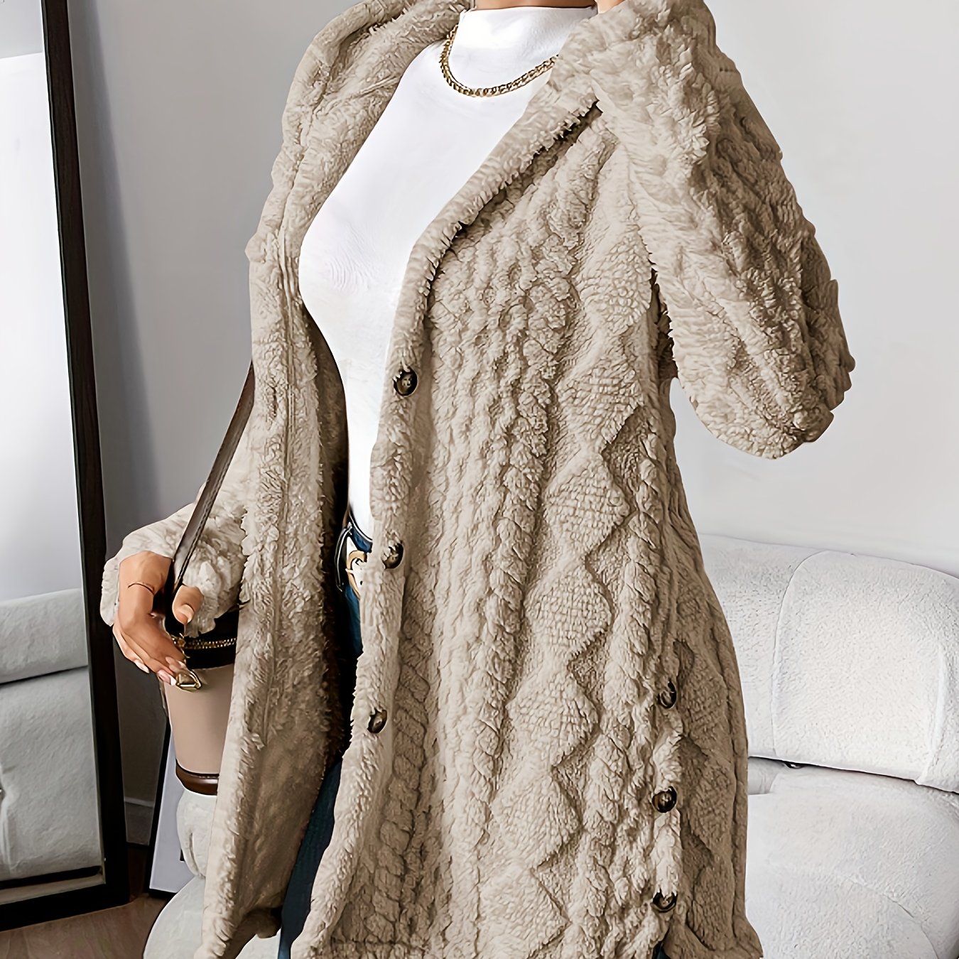 Fleur™ | Double Plush Cardigan, Comfortable Elegance