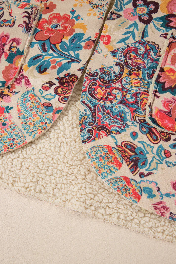 Jira™ | Double-Layered Paisley Pattern Jacket