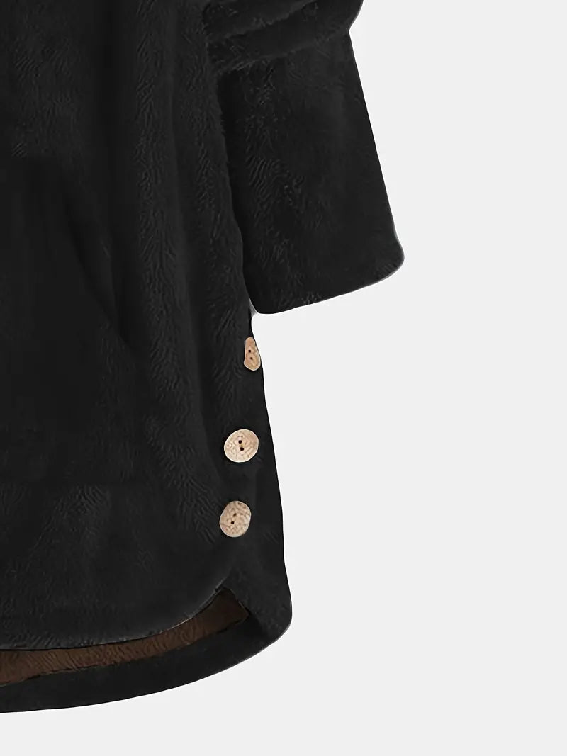 Amona™ | Hooded Plush Coat