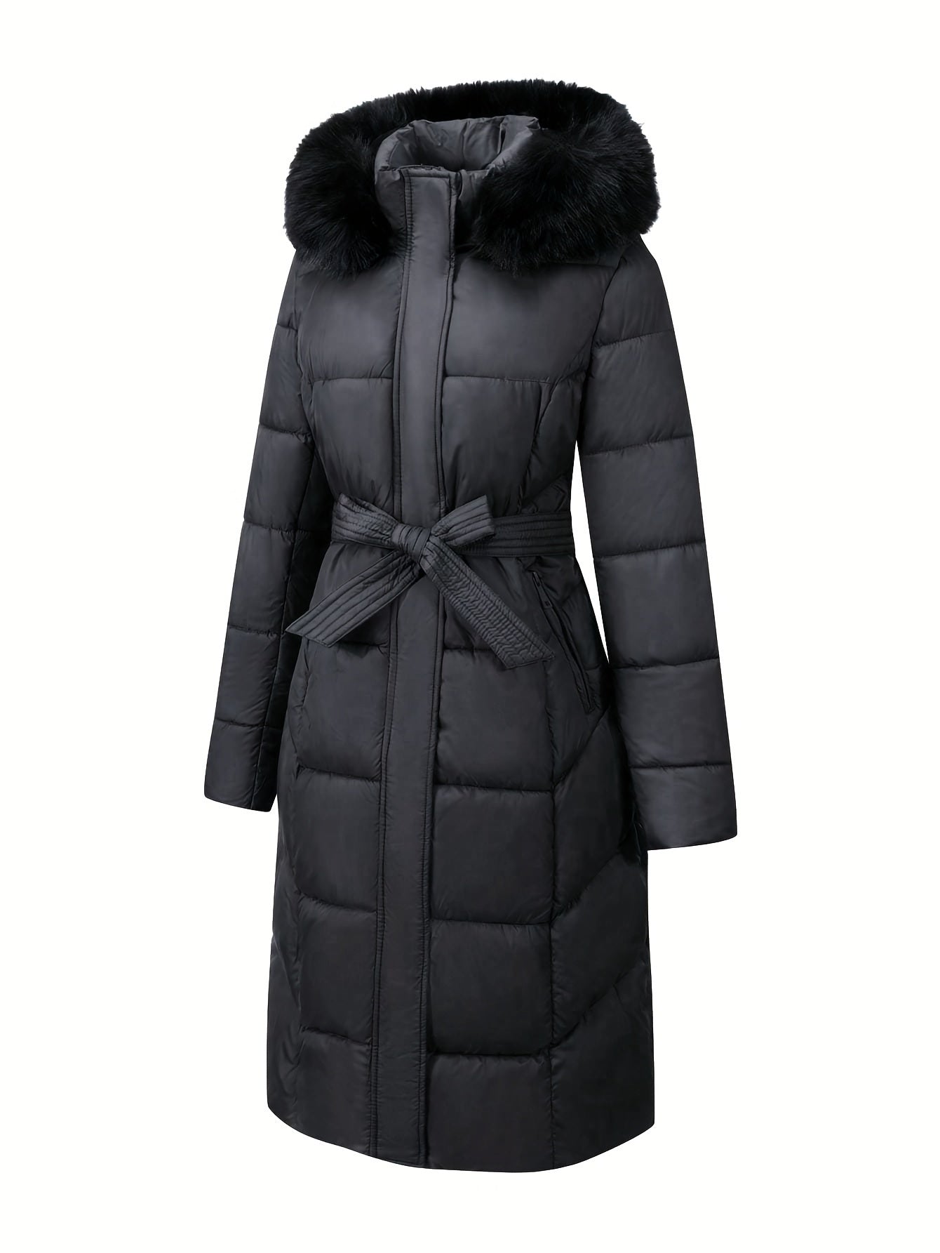 Mara™ | Elegant Mid-Length Coat with Hood