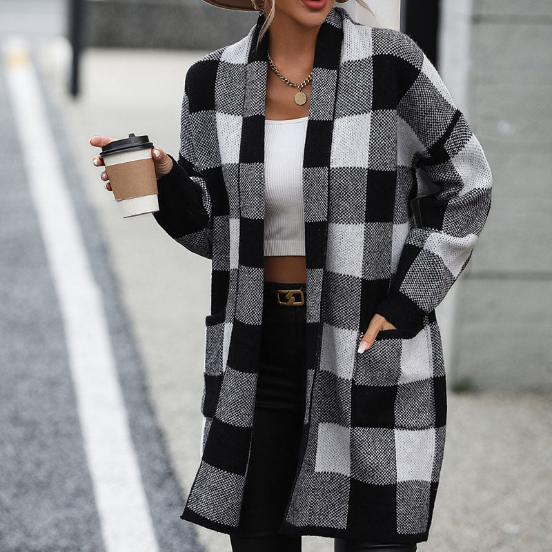 Mae™ | Casual Plaid Cardigan