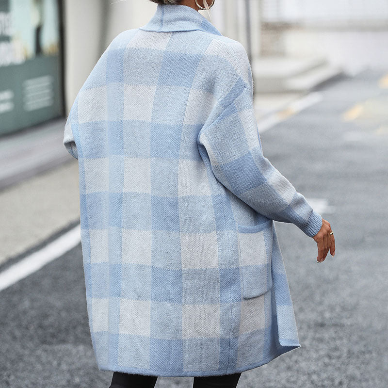 Mae™ | Casual Plaid Cardigan