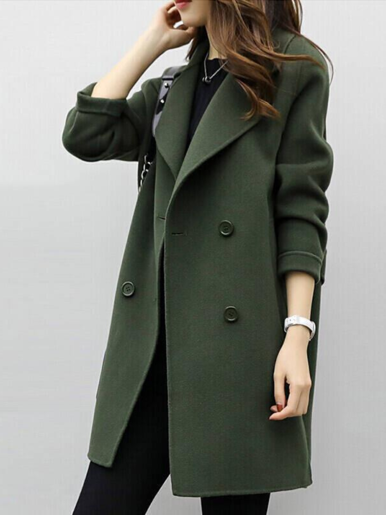 Roxana™ | Oversized Lapel Double-Breasted Tailored Coat