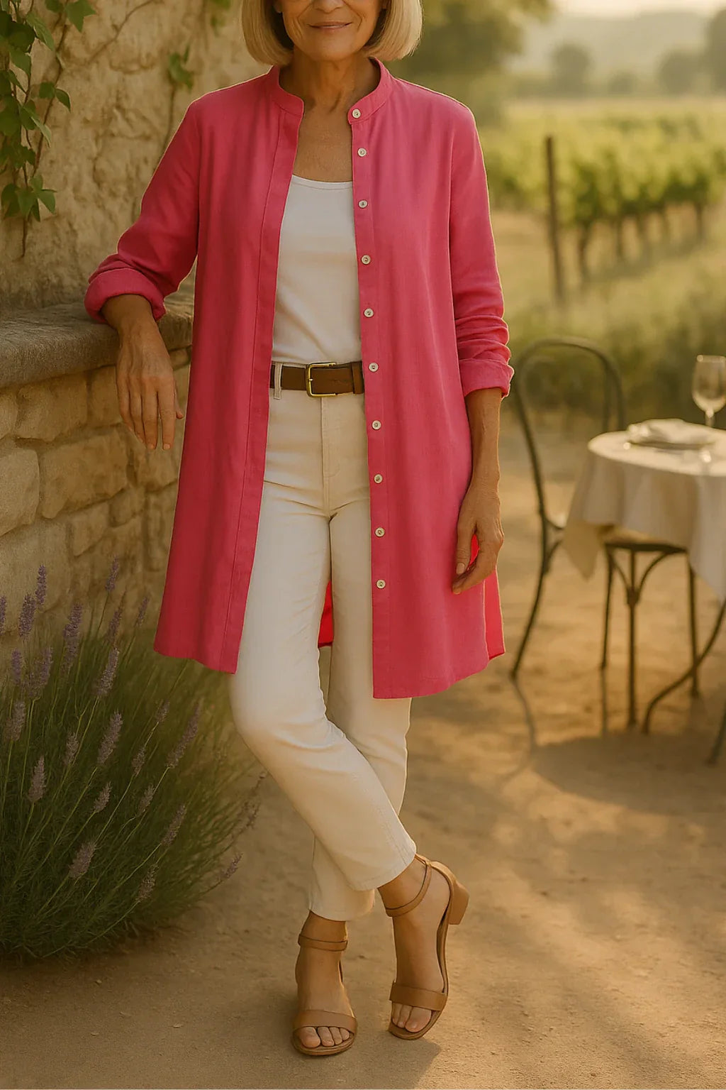 Camilya™ | Flared Cotton Shirt Jacket