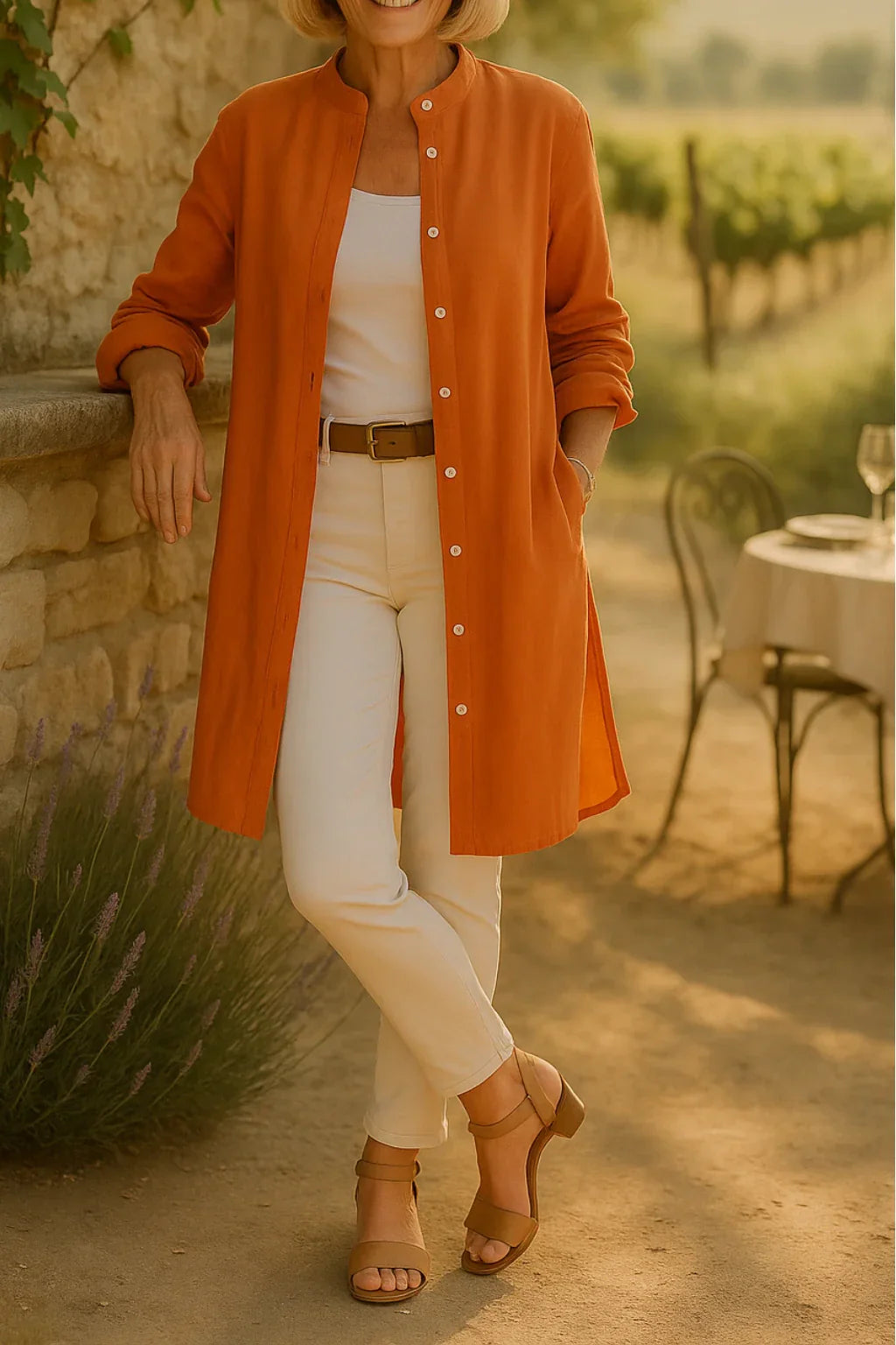 Camilya™ | Flared Cotton Shirt Jacket