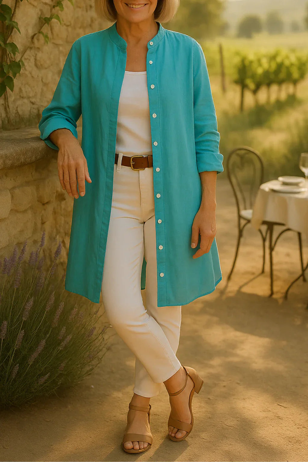Camilya™ | Flared Cotton Shirt Jacket