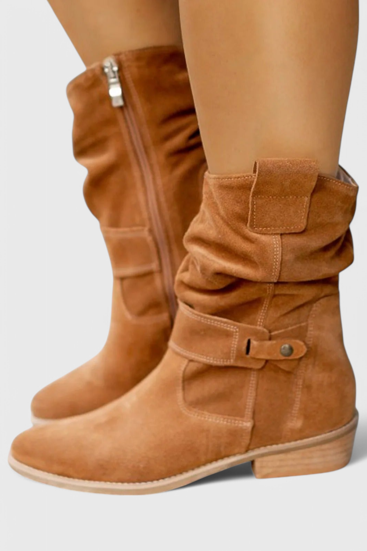 Aria™ | Elegant Suede Ankle Boots