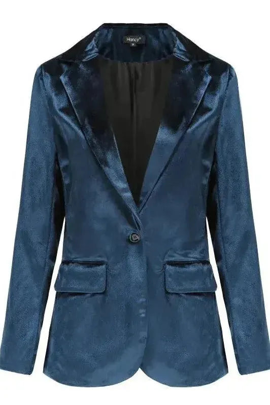 Liora™ | Elegant Velvet Blazer