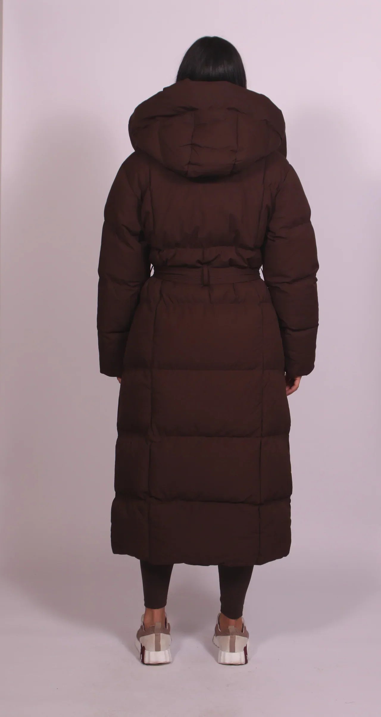 Desiree™ | Belted Hooded Maxi Puffer Coat