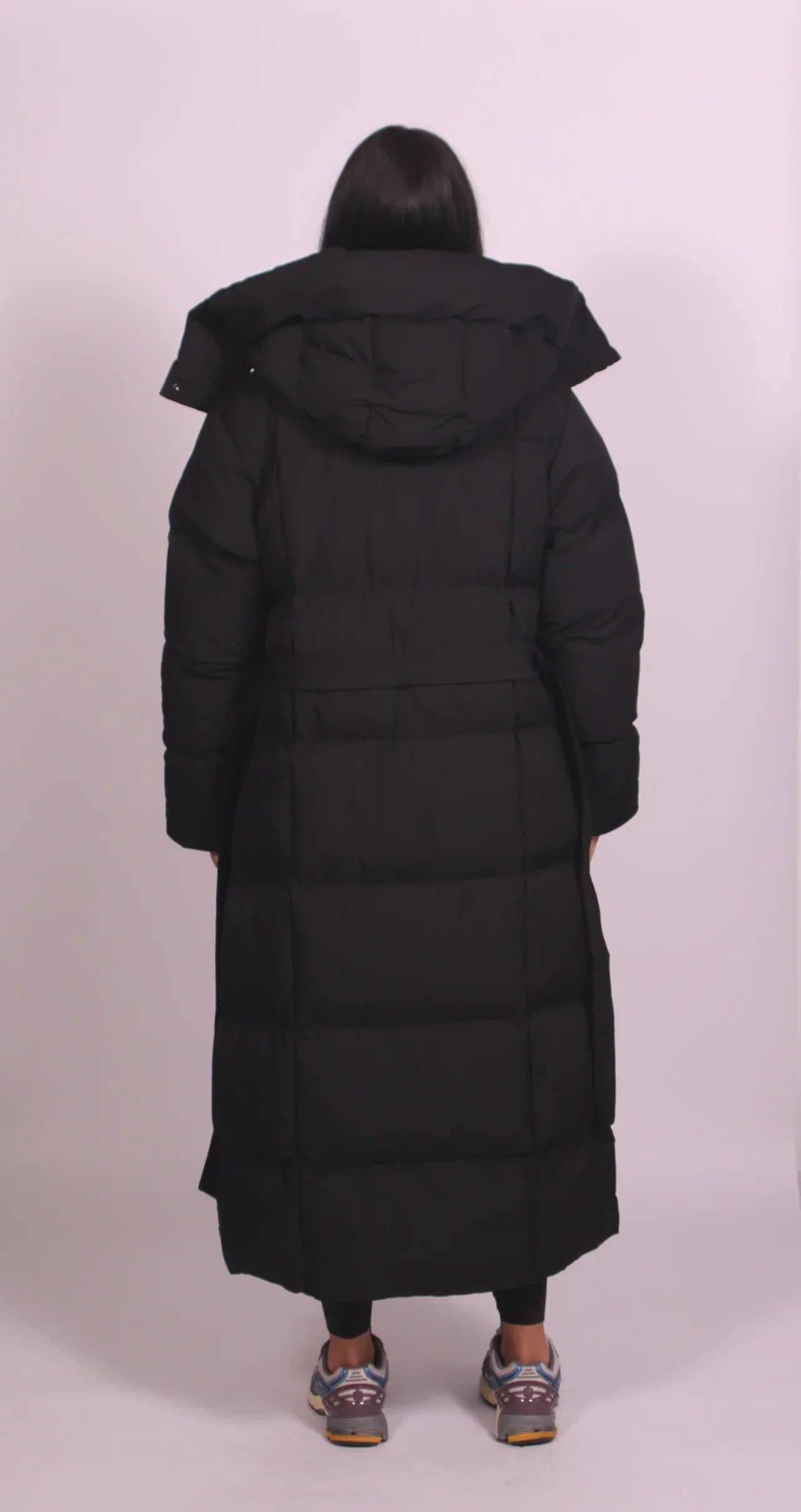 Desiree™ | Belted Hooded Maxi Puffer Coat