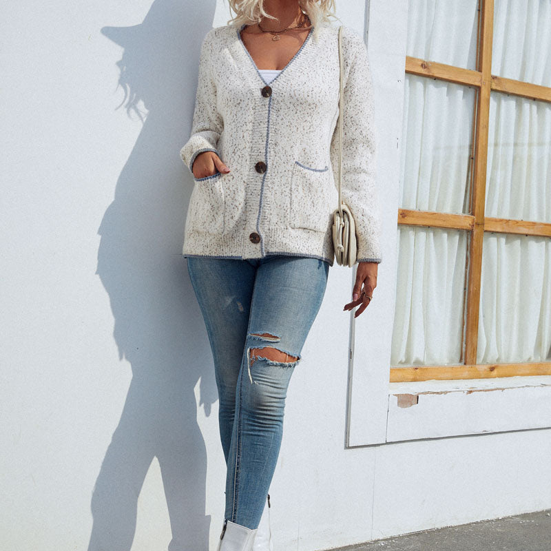 Skye™ | Casual Cotton-Acrylic Blend Cardigan