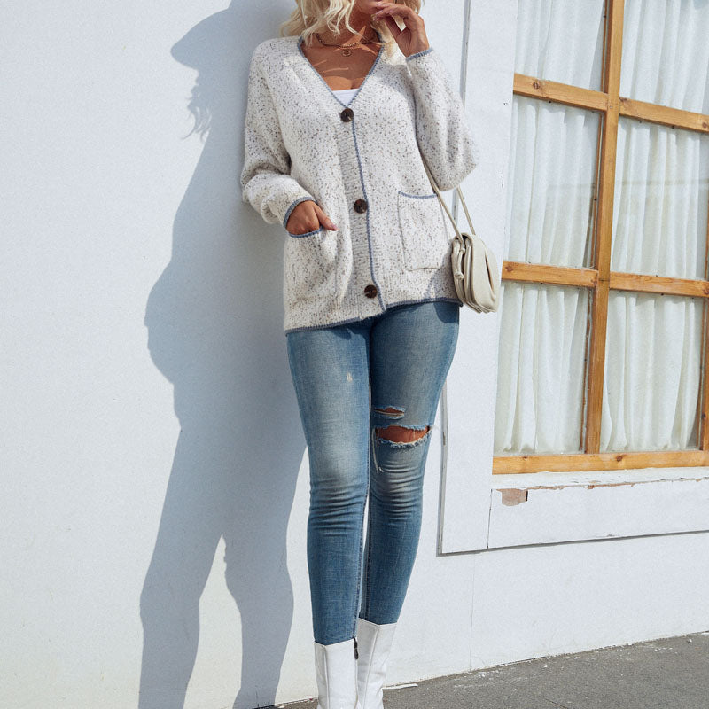 Skye™ | Casual Cotton-Acrylic Blend Cardigan