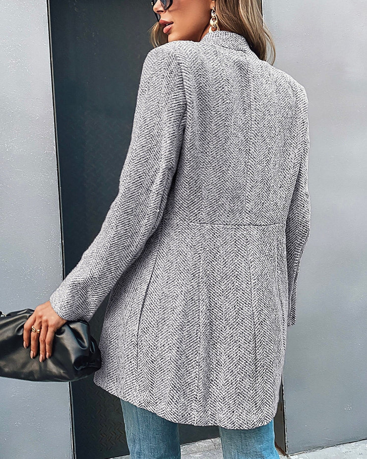 Nalera™ | Elegant Long Wool Blazer