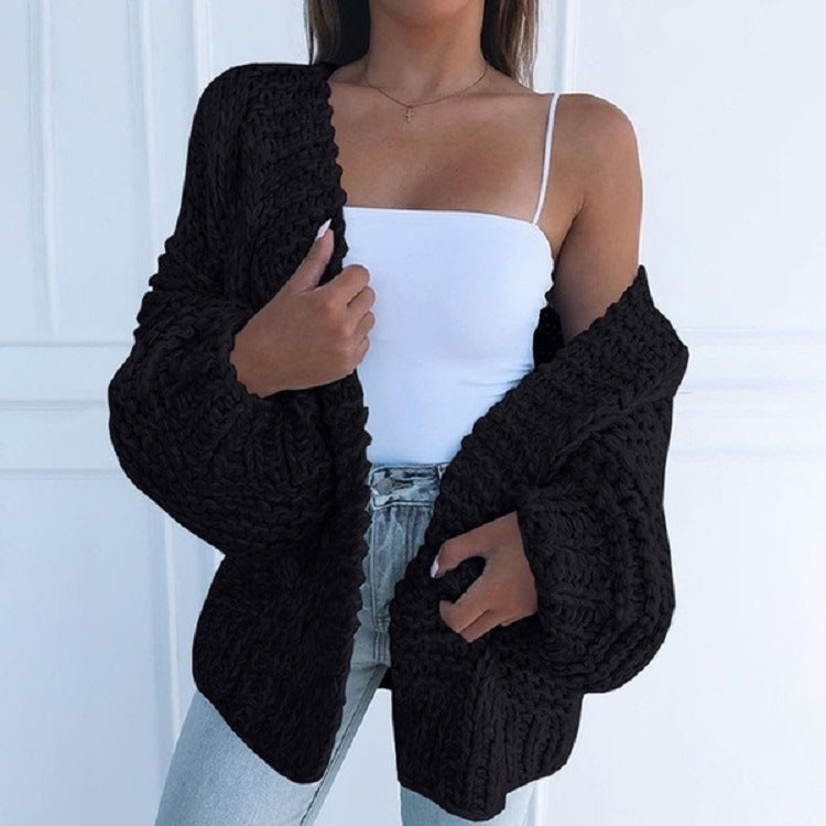 Honorine™ | Chunky Knit Open-Front Cardigan