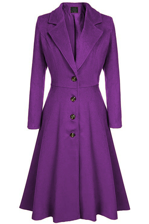 Adelina™ | Tailored Fit-and-Flare Midi Coat
