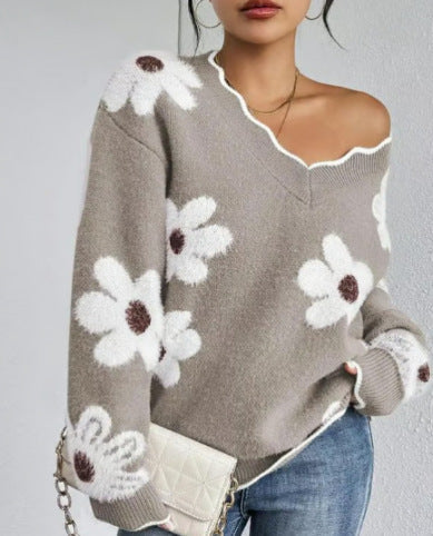 Lydia™ | Elegant Knit Sweater with Lace
