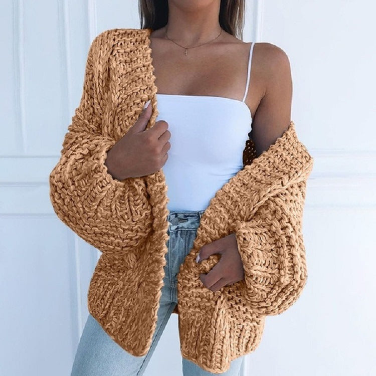 Honorine™ | Chunky Knit Open-Front Cardigan