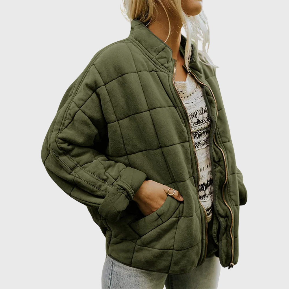 Camille™ | Quilted Bomber Jacket