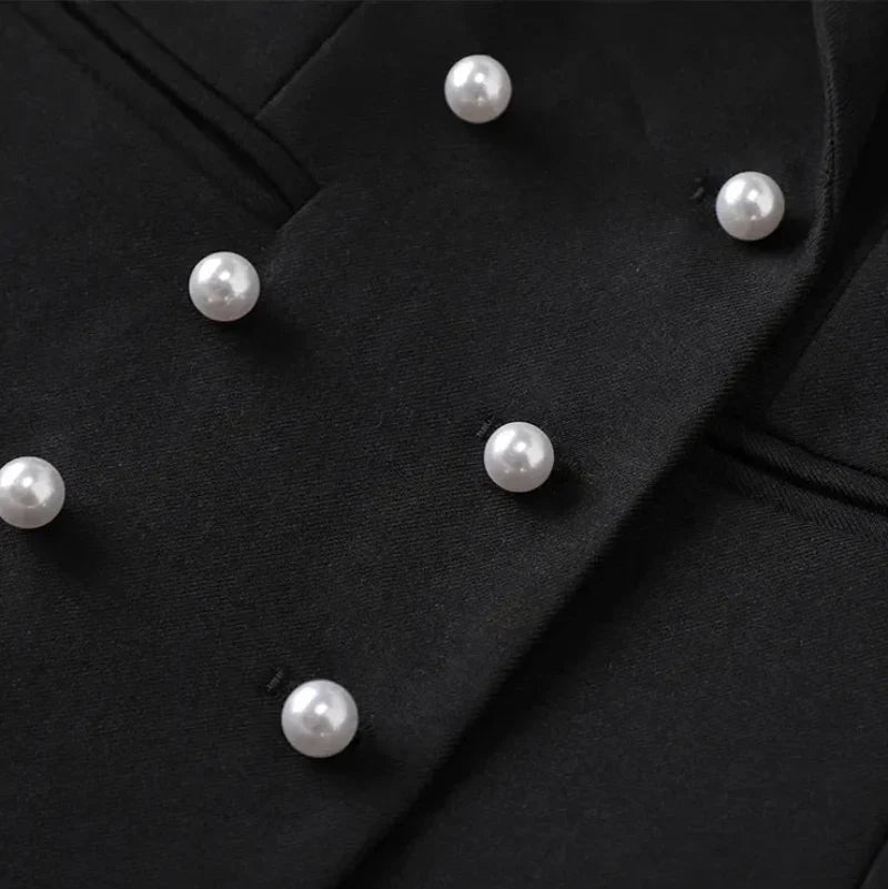 Ghita™ | Elegant Pearl Blazer